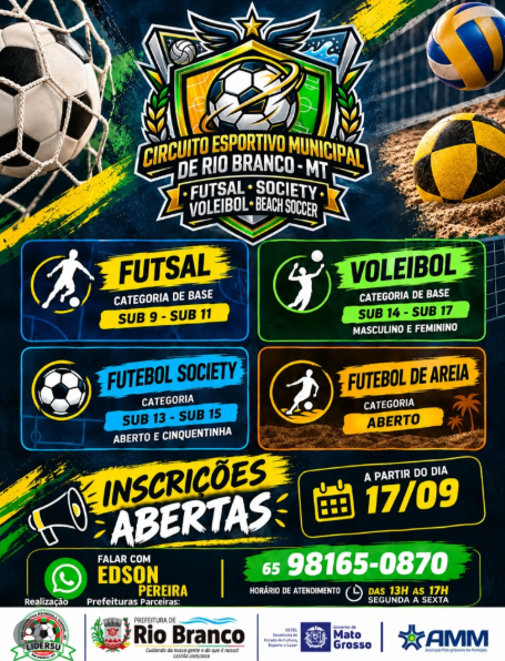 CIRCUITO ESPORTIVO MUNICIPAL DE RIO BRANCO – MT